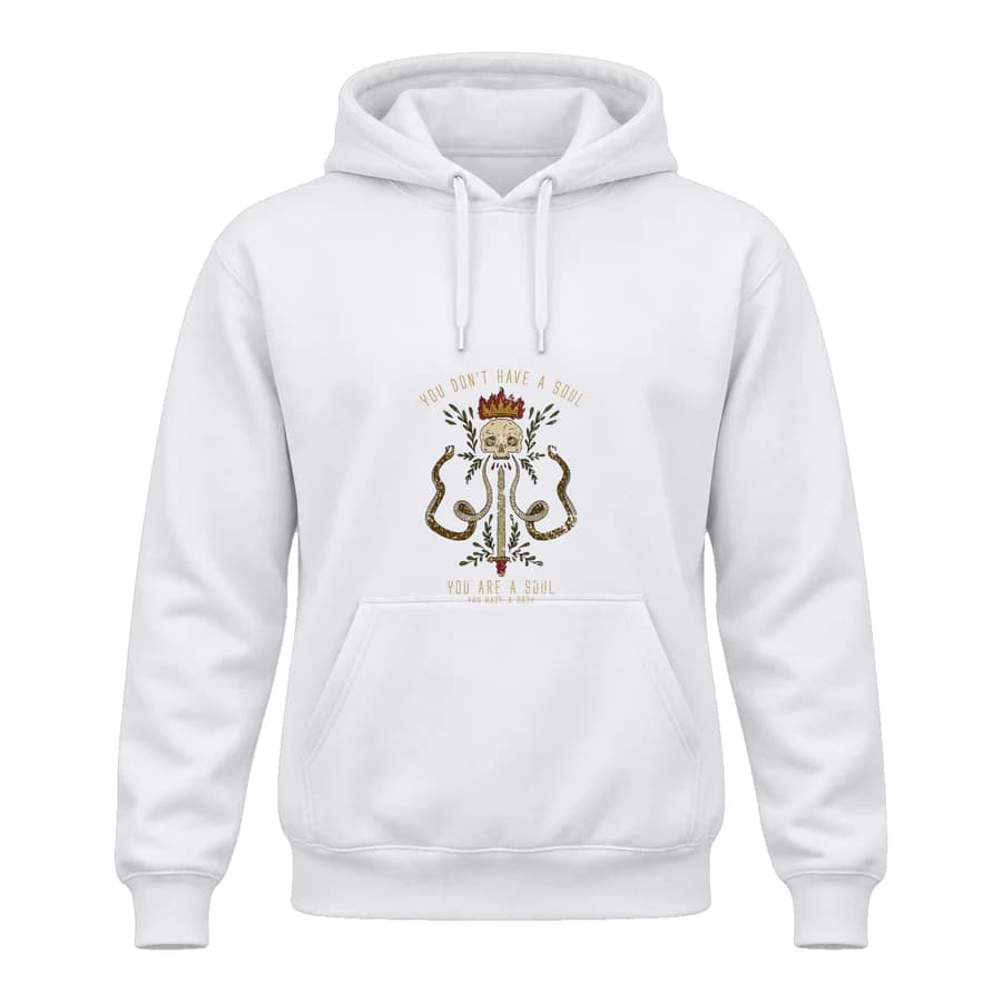 Hoodie — Skull — Devant — Blanc
