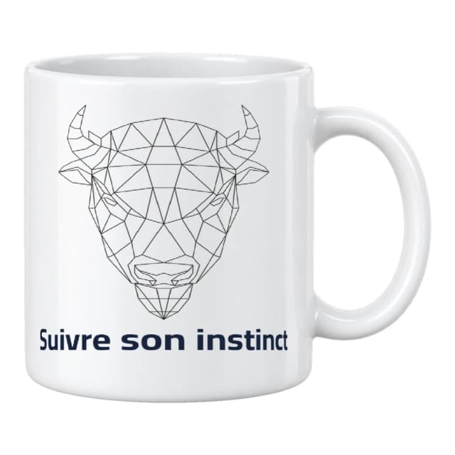 Mug — Bison · Lignes géométriques